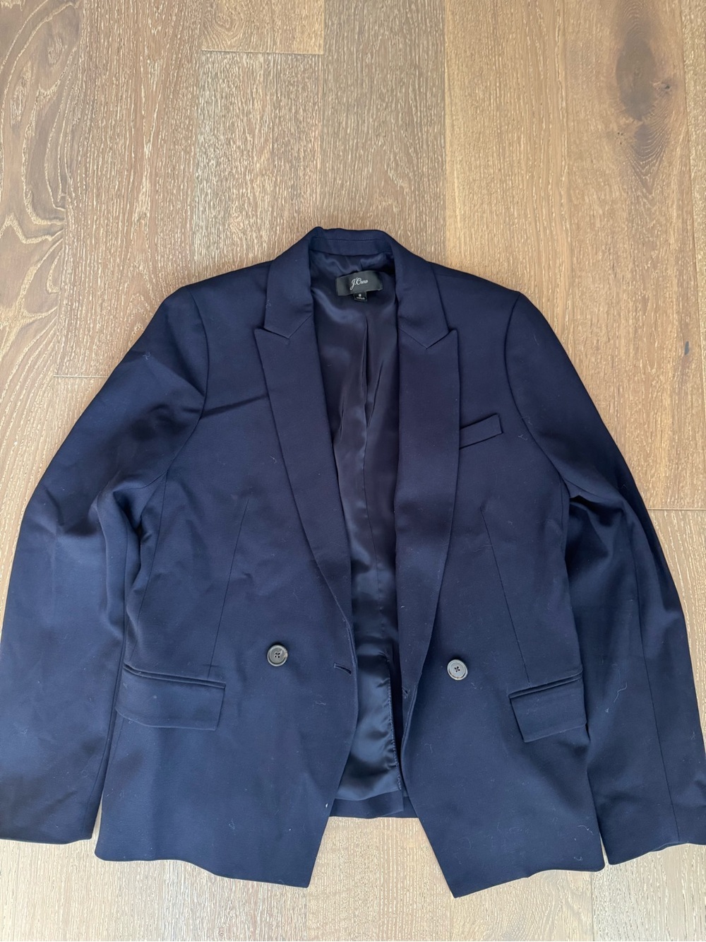 J. Crew Women's Navy Double-Button Blazer
